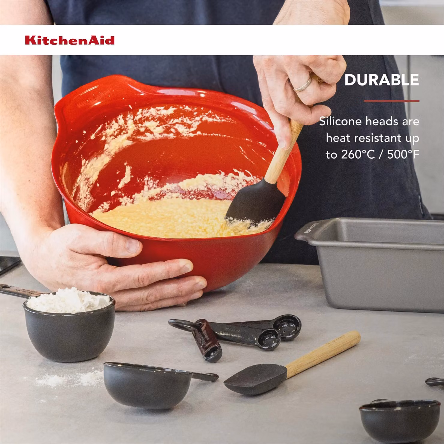 KitchenAid 11pc Stand Mixer Baking Set in Black with Silicone and Bamboo Accessories – 6