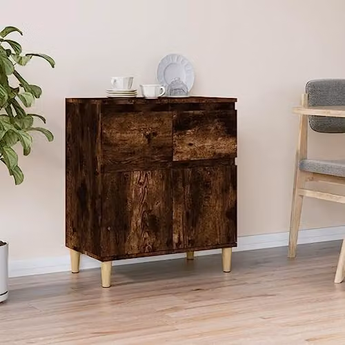 vidaXL Mid-Century Sideboard in Brown, W/D/H: 60 x 35 x 70 cm – 2