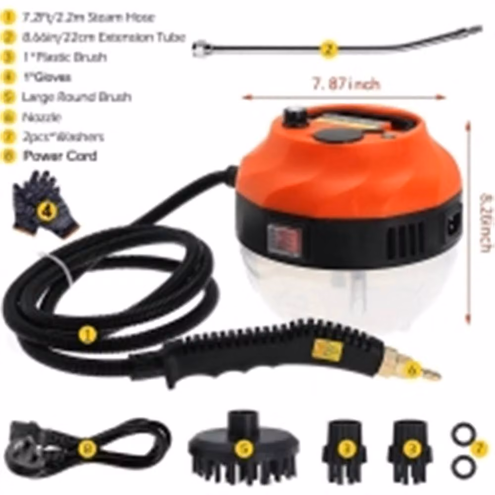 SPETLEK 3800W Handheld Steam Cleaner in Orange, W/D/H: 100 x 60 cm – 2