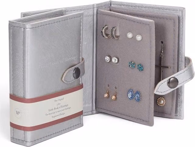 Little Shop Of Little Little Box of Earrings in Silver Fabric