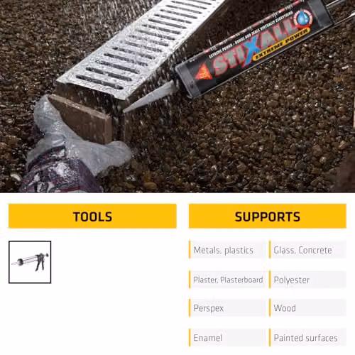 Sika Stixall Extreme Power Sealant and Adhesive, Transparent, 290ml – 4
