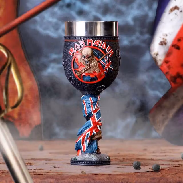 Nemesis Now Iron Maiden The Trooper Goblet in Black and Multicolour, Height: 19.5 cm