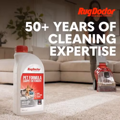 Rug Doctor Pet Formula Carpet Detergent Pet Stain and Odour Remover White 1L – 6
