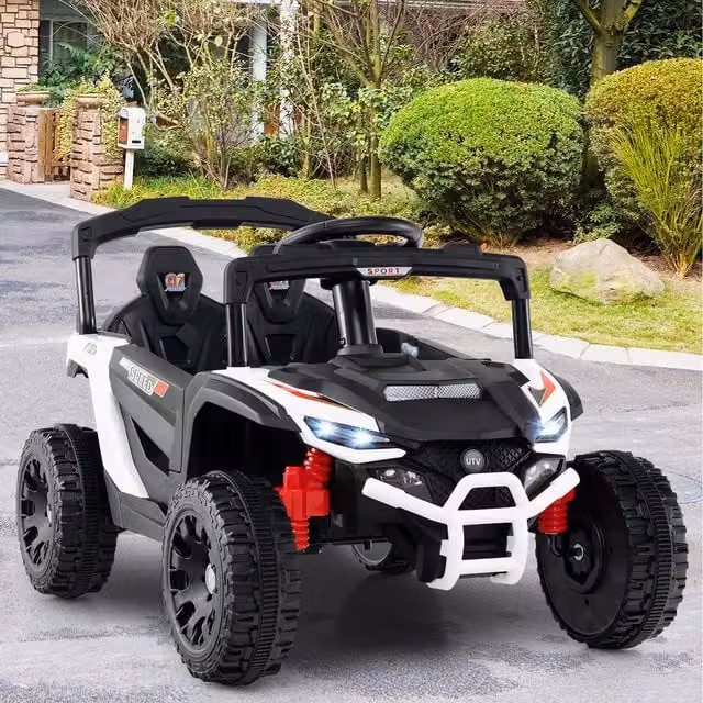 Costway Kids Electric UTV Ride On Truck with Light and Sound, White