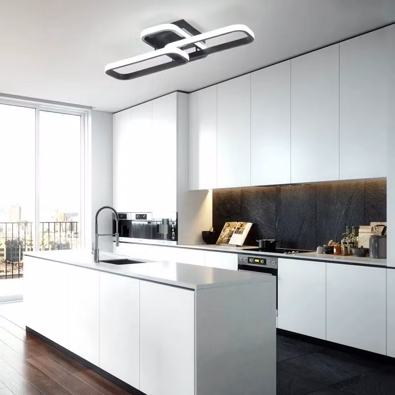 Garwarm Modern LED Flush Mount Ceiling Light, White, 50 cm – 3