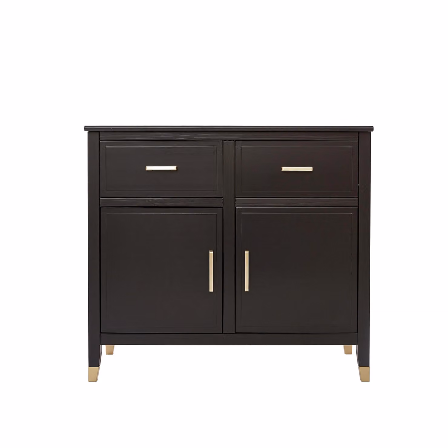 Cabinet Bits Palazzi Black 2 Door 2 Drawer Modern Sideboard – 2
