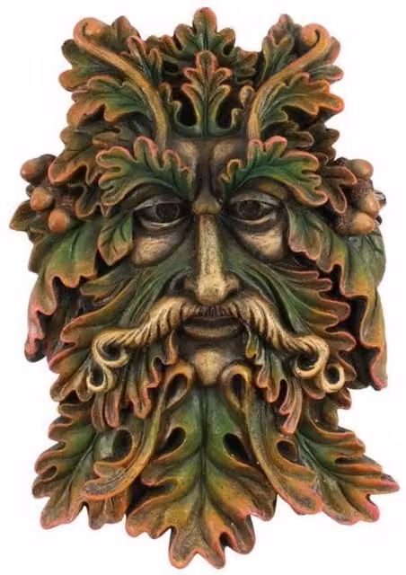 Something Different Green Man Face Wall Plaque, Green, W/H: 22.5 x 15 cm – 2