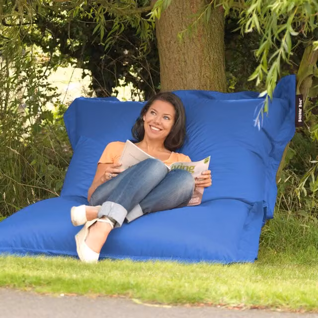 ICON Giant Indoor and Outdoor Floor Cushion Bean Bag - Blue