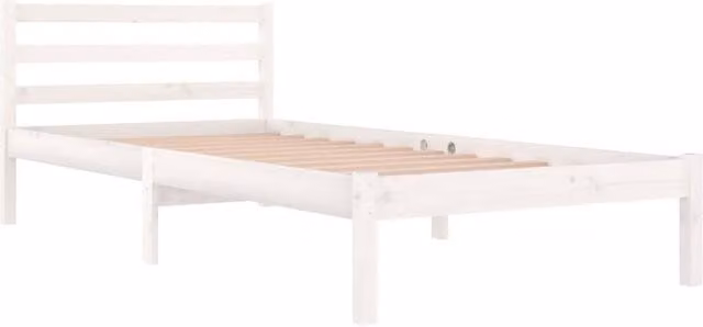 Berkfield Home Beautiful Day Bed in White Solid Pine Wood, W/D/H: 200 x 90 x 69.5 cm – 1