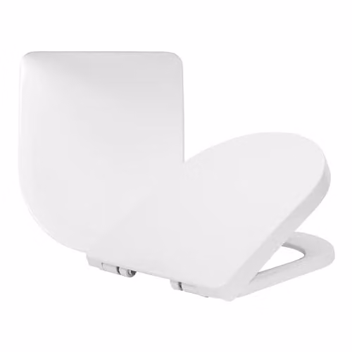 Harbour Housewares Soft Close Plastic Toilet Seats in White, Pack of 2 – 1