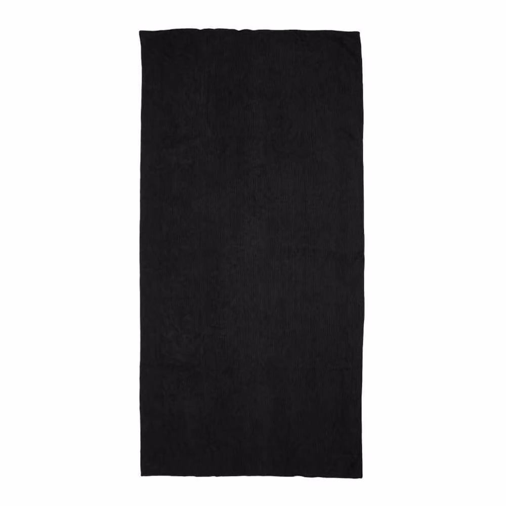 Towel City Black Microfibre Quick-Drying Fluffy Guest Towel with Border – 2