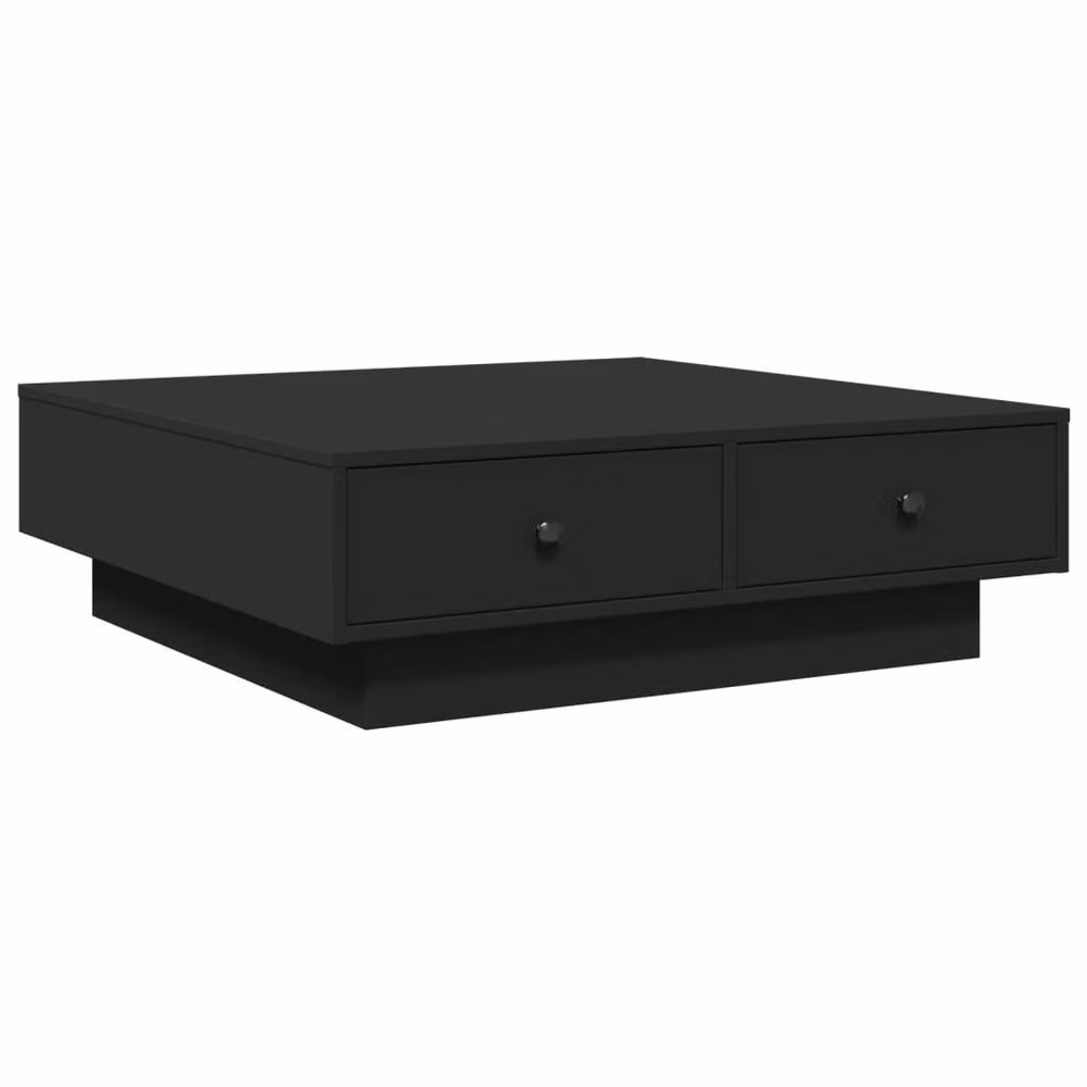Berkfield Home Durable Black Coffee Table, W/D/H: 90 x 90 x 28 cm – 2