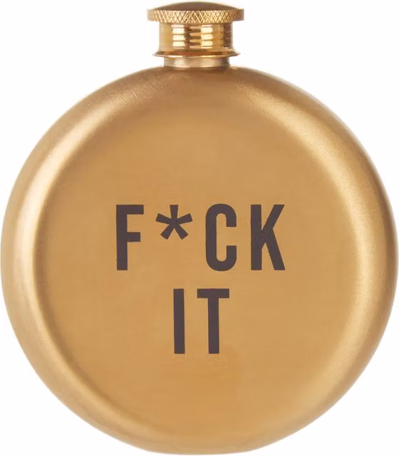 Orsina Vintage Design Stainless Steel Hip Flask in Gold – 1