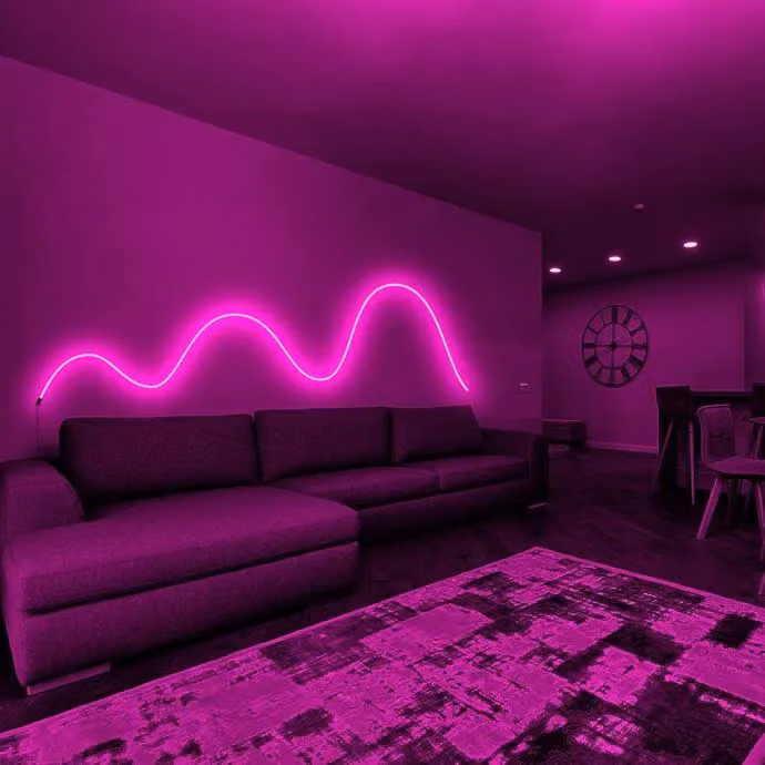 Denver LCO-541 Wi-Fi RGBW LED Light Strip, 5m, Multicolour and White, IP68 Waterproof, Dimmable with Controller and Power Supply – 1