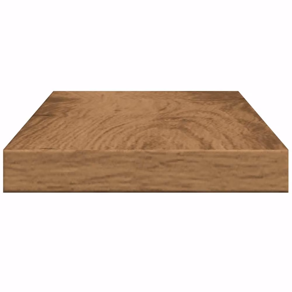Berkfield Home Artisan Oak Wall Shelves, 4 Piece Brown Engineered Wood, W: 40 cm, D: 10 cm, H: 1.5 cm – 3