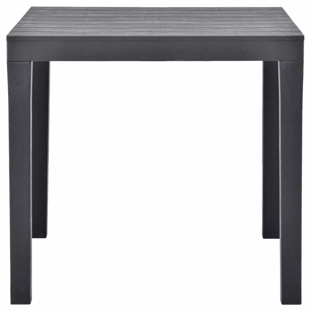 Berkfield Home Anthracite Garden Table in Black, W/D/H: 78 x 78 x 72 cm – 2