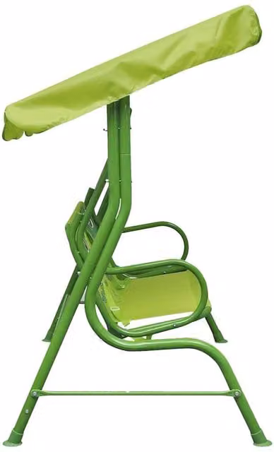 Berkfield Home Kids Swing Seat with Sun Canopy in Green