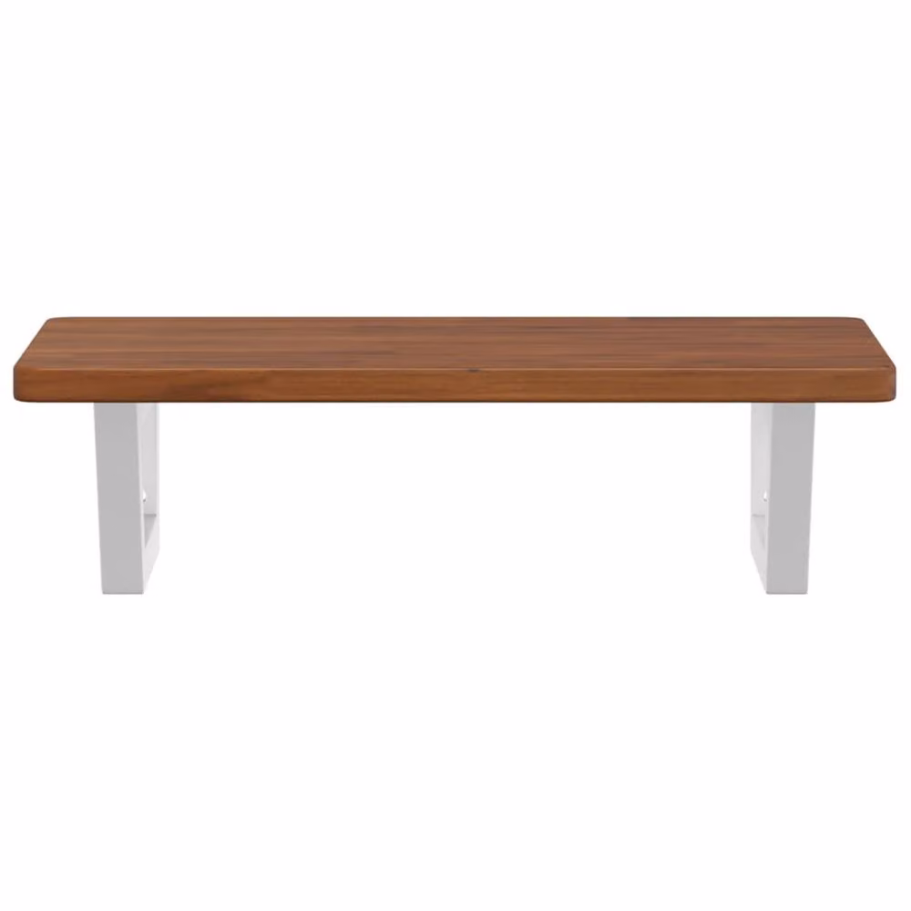 Berkfield Home Wall Mounted Basin Shelf in Brown Oak and Steel – 2