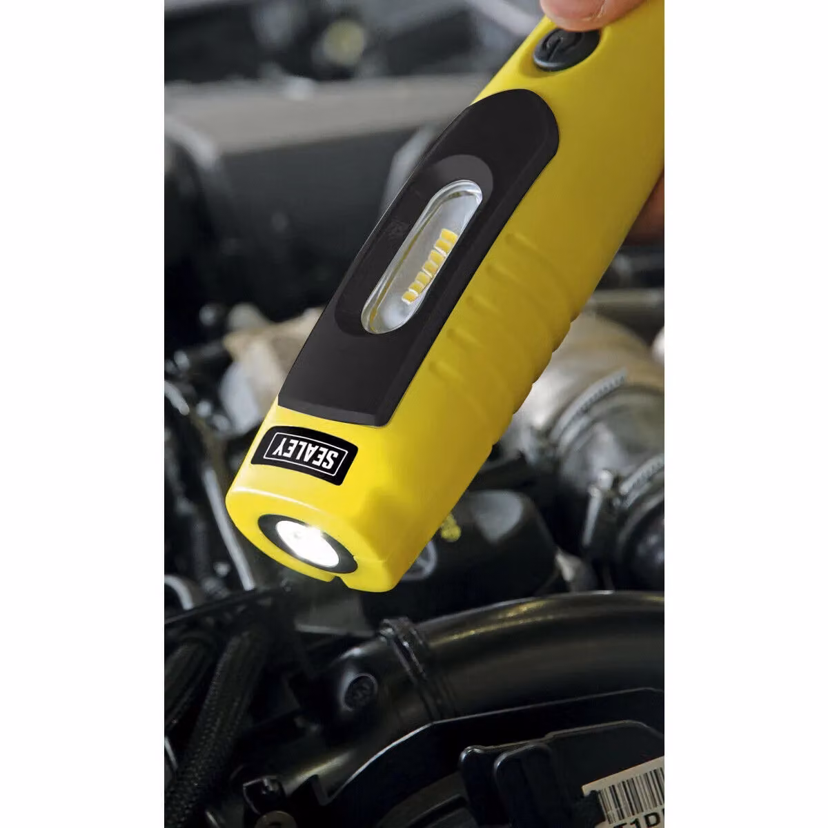 Sealey Loops 360 Swivel Inspection Light with 7 SMD 3W LED, Rechargeable, Yellow – 3