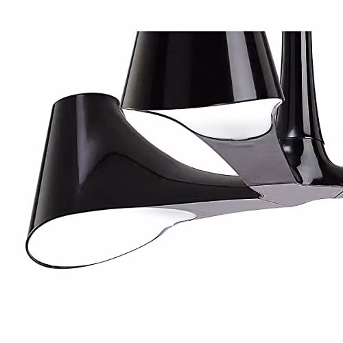 Inspired Mantra Ora Telescopic Convertible Semi Flush Ceiling Light in Gloss Black, White and Polished Chrome with 3 x E27 Lights – 6