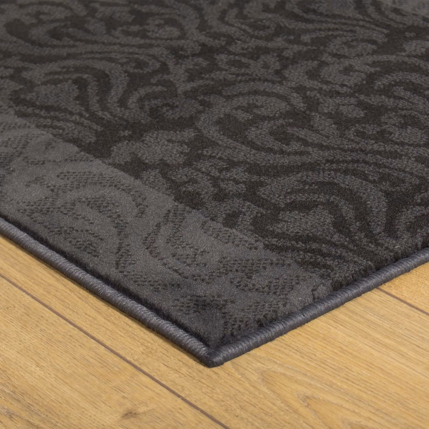 runrug Baroque Hallway and Kitchen Runner Rug, Grey, W: 70 cm, L: 180 cm – 3