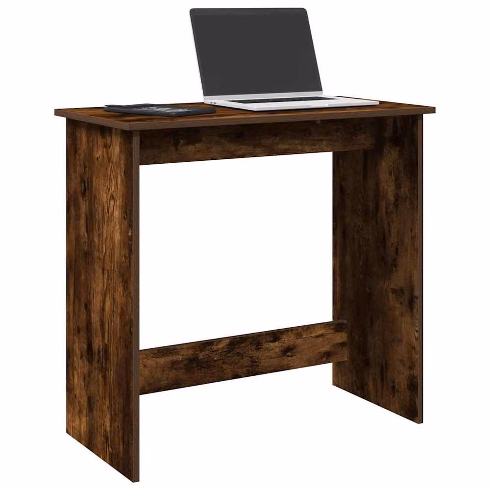 Berkfield Home Modern Writing Desk in Smoked Oak Brown, W/D/H: 80 x 40 x 75 cm – 2