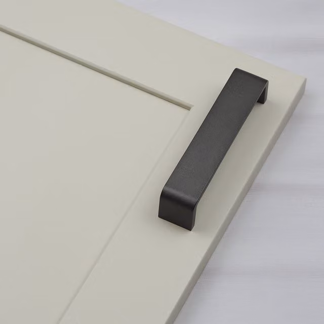 Handle & Home Anthracite Matt Zinc Square Bar Cabinet Handles, 136mm