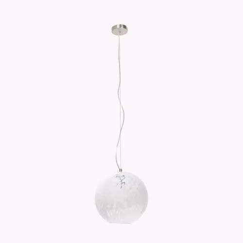 Ruma Modern White Glass Sphere LED Pendant Ceiling Light – 2