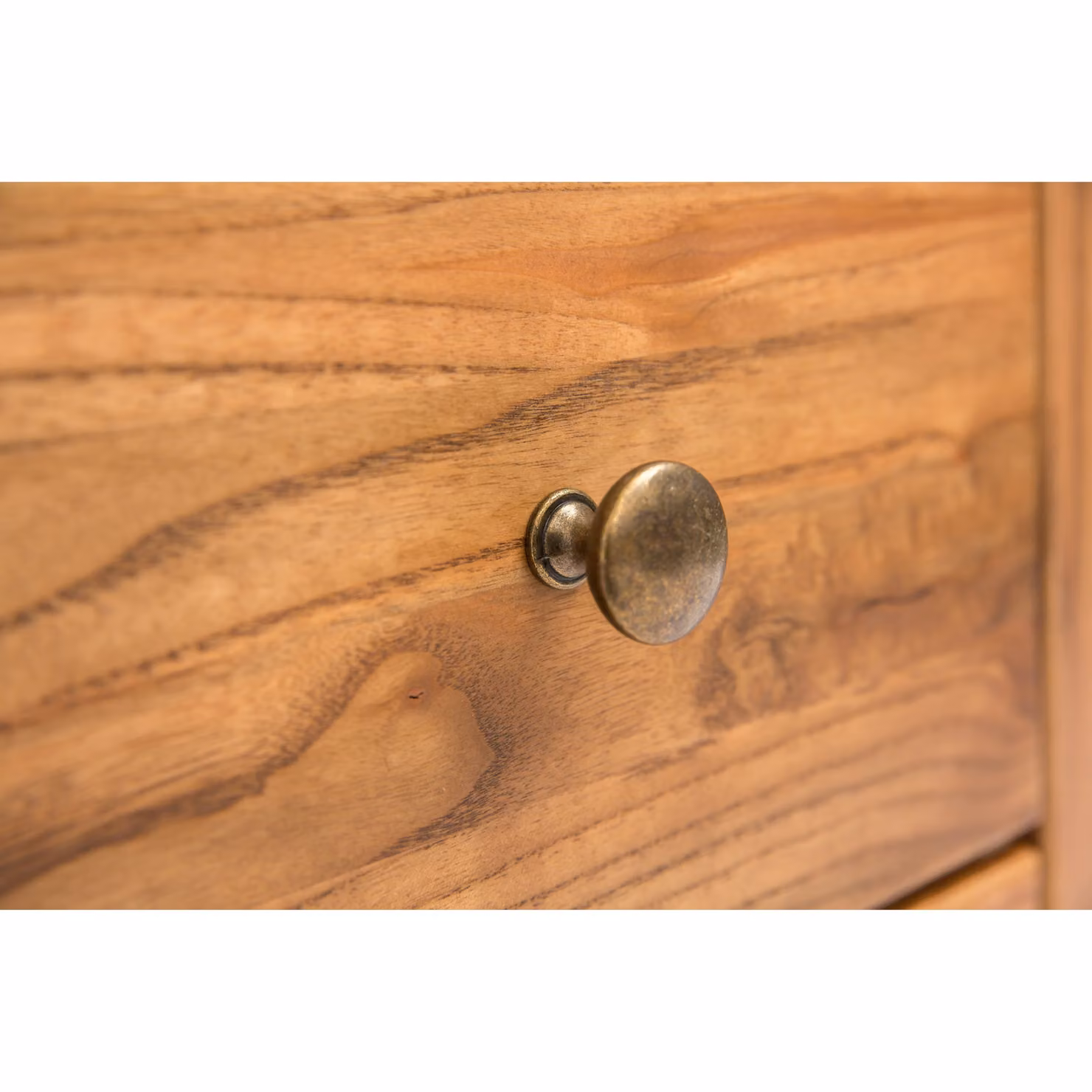 Cabinet Bits Salerno 5 Drawer Narrow Chest of Drawers in Natural with Gold Knobs – 2