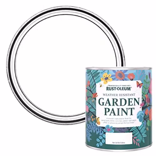 Rust-Oleum Matt Garden Furniture Paint in White, 0.75 l