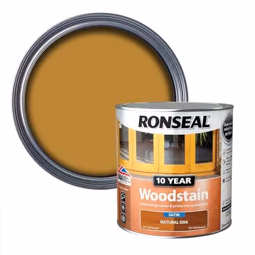 Ronseal Woodstain Natural Oak Brown 2.5L