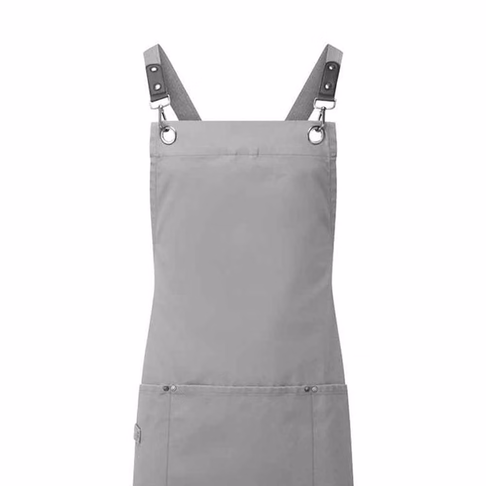 Premier Cross Back Clip Bib Apron in Grey – 2