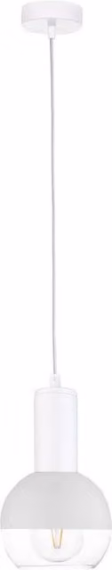 Netlighting Ice Dome Pendant Ceiling Light in White, 15cm, E27, Dimmable