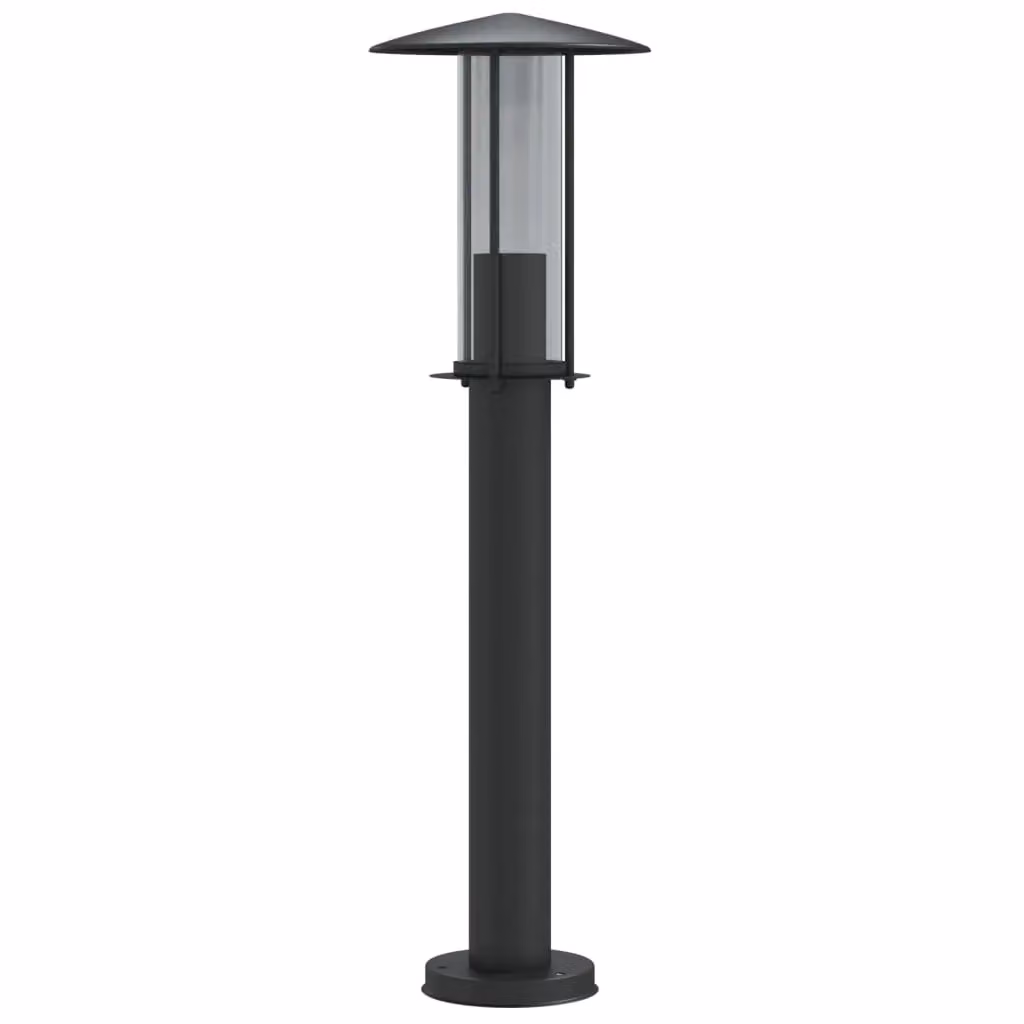 Berkfield Home Black Stainless Steel Outdoor Floor Lamp, Height: 60 cm – 2
