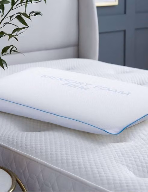 Silentnight Impress Deluxe Firm Memory Foam Pillow, White