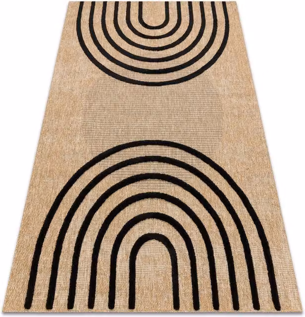 RugsX Spark Geometric Rug in Beige, W 160 cm x D 220 cm – 1
