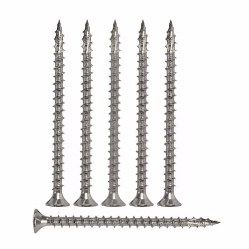 Hardware Solutions Countersunk Pozi Head Steel Screws, Silver, 100 Pack – 3