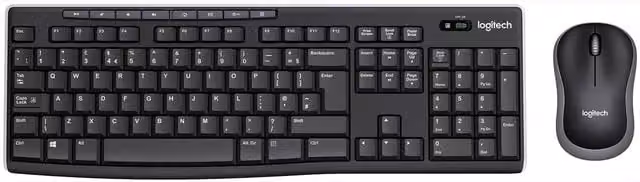 Logitech Wireless Keyboard and Mouse Combo, Black