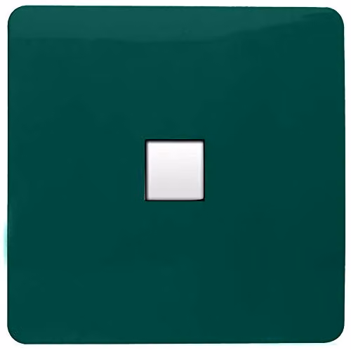 Trendi Artistic Modern Glossy Tactile Telephone Socket in Dark Green