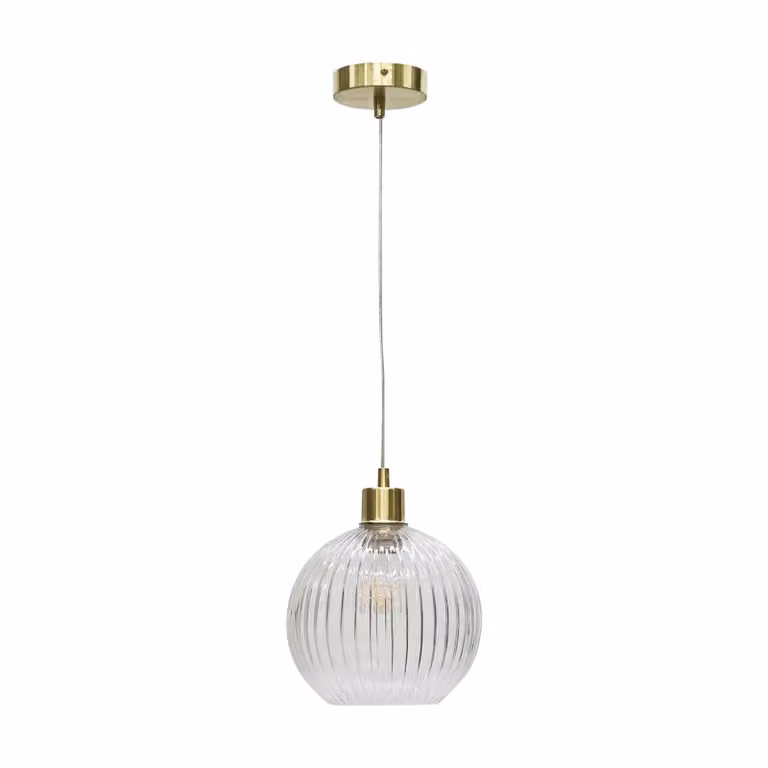 First Choice Lighting Carss Set of 2 Ceiling Pendant Kits in Gold/Brass