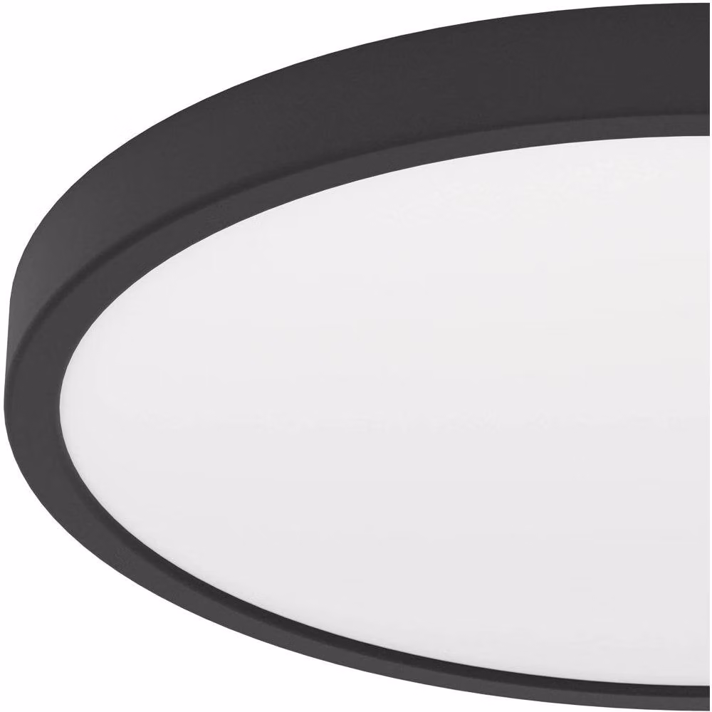 Loops 2 Pack Round Black LED Ceiling Lights with Bulbs Included – 3