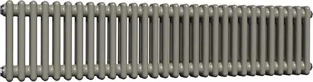 Lux Heat Horizontal Column Radiator in Dark Sage, W/H: 30 x 137 cm