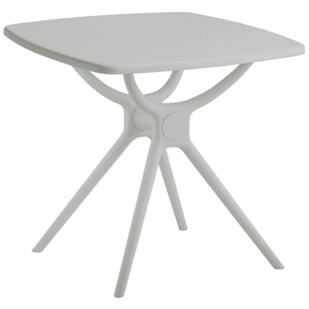 Wyld Haus Chalencon Square Outdoor Plastic Table in Sage Green, W/D/H: 80 x 80 x 73 cm – 2