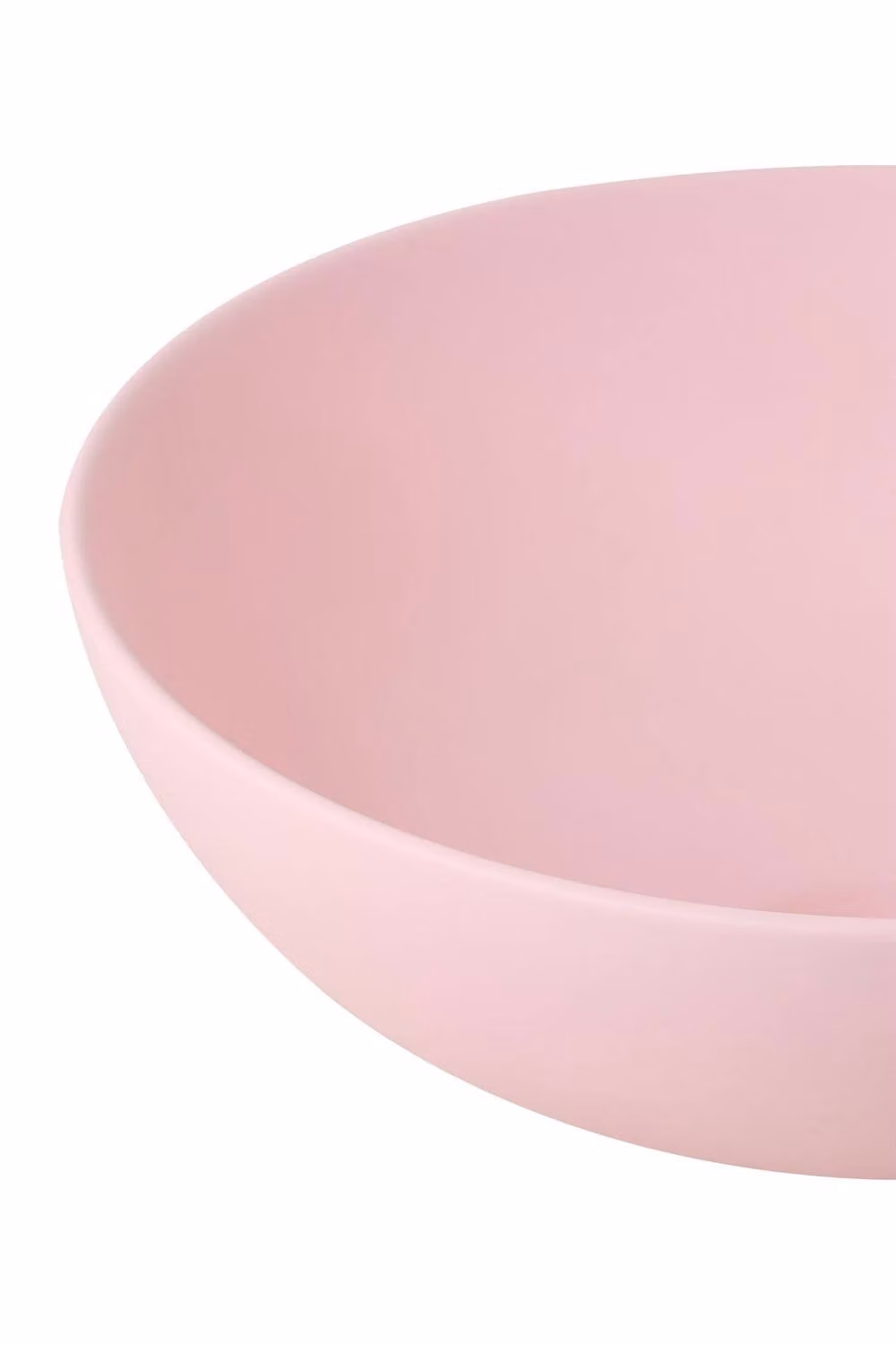 Living and Home Ceramic Round Countertop Washbasin with Waste Kit in Pink – 3