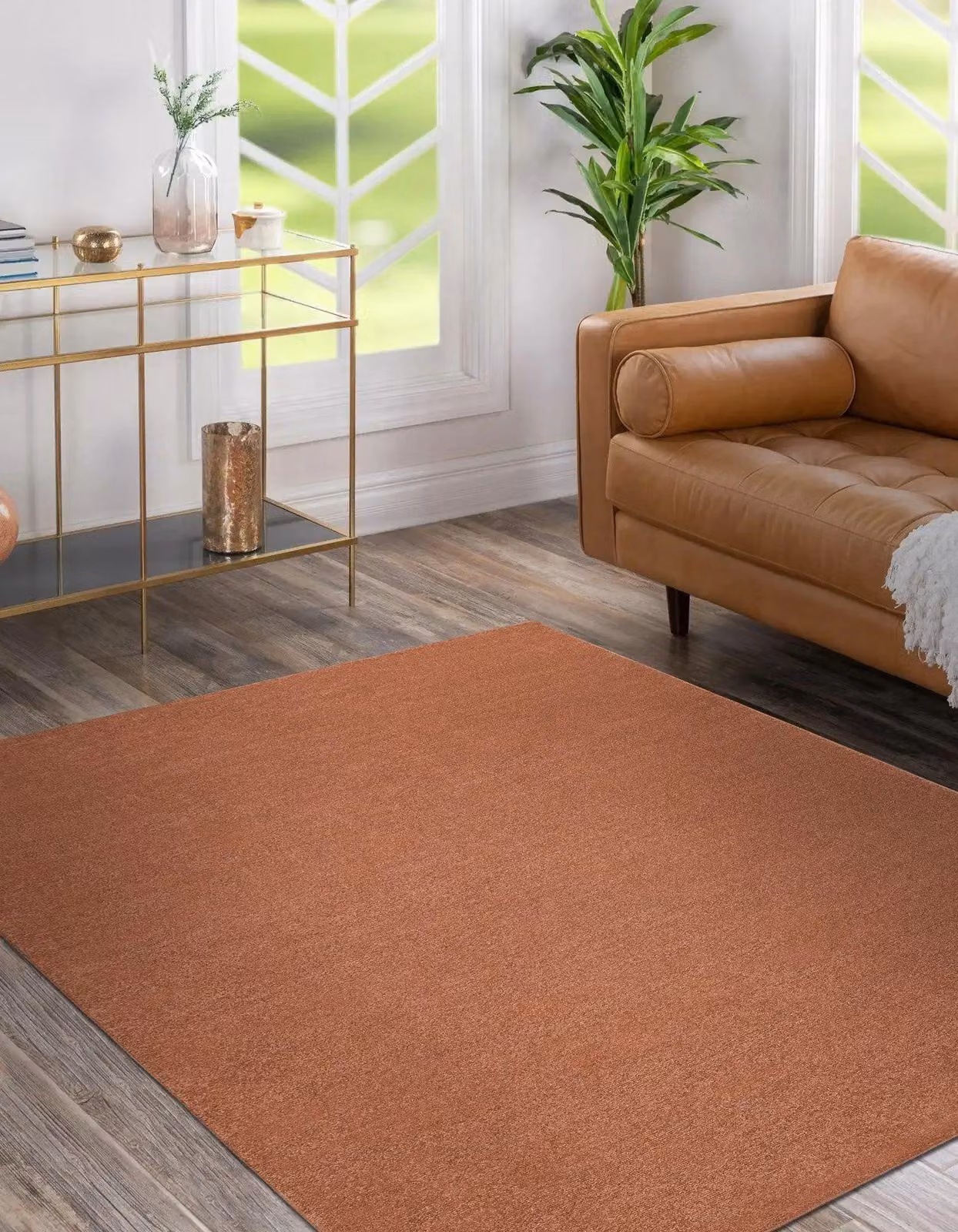 RugsX Softy Gold Rectangular Rug, W: 60 cm, D: 100 cm – 3