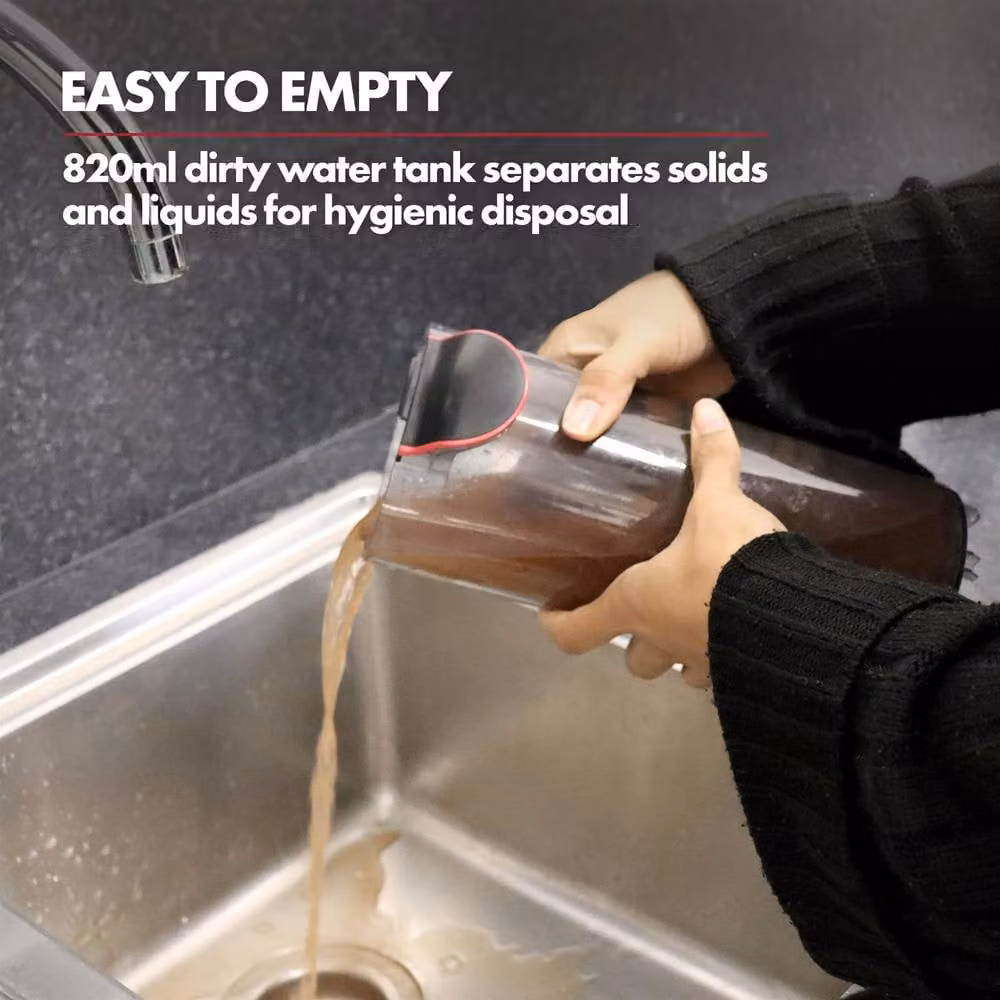 Ewbank HYDROH1 Cordless 2-in-1 Wet and Dry Vacuum and Hard Floor Cleaner, Black – 7