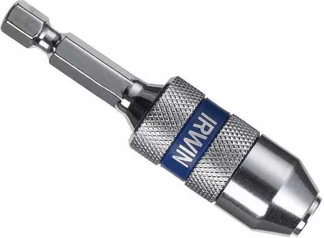 Irwin Lock-N-Load Quick Change Extension Bit Holder, 65mm, 1/4in, Silver