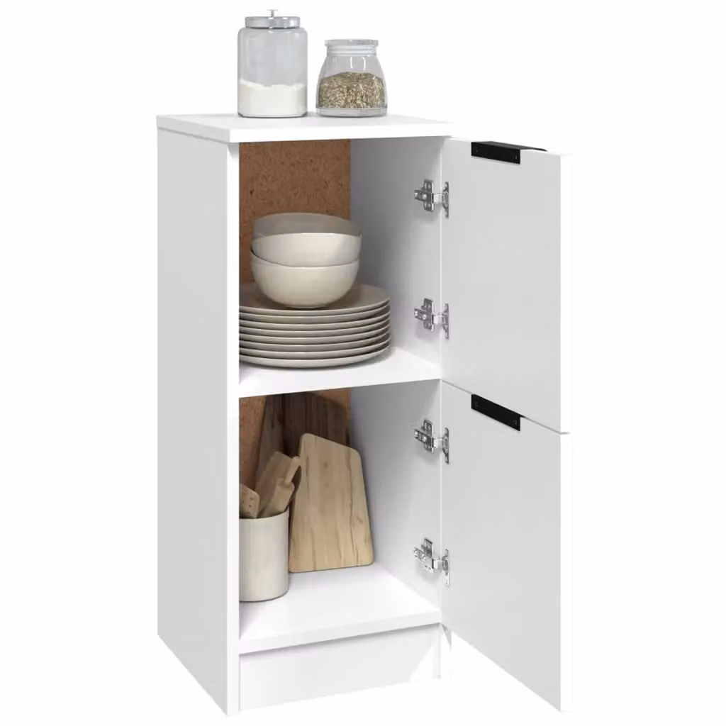 Berkfield Home White Minimalist Sideboard in MDF, W/D/H: 30 x 30 x 70 cm – 2