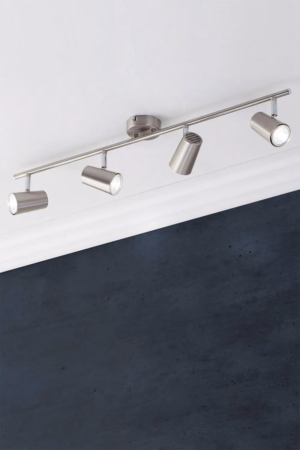 BHS Lighting Barley Modern Metal Bar Spotlight Ceiling Light in Silver – 2