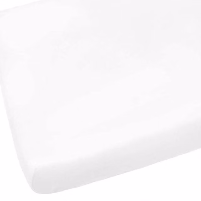 Junior Joy Pack of 2 White Cotton Fitted Cot Bed Sheets